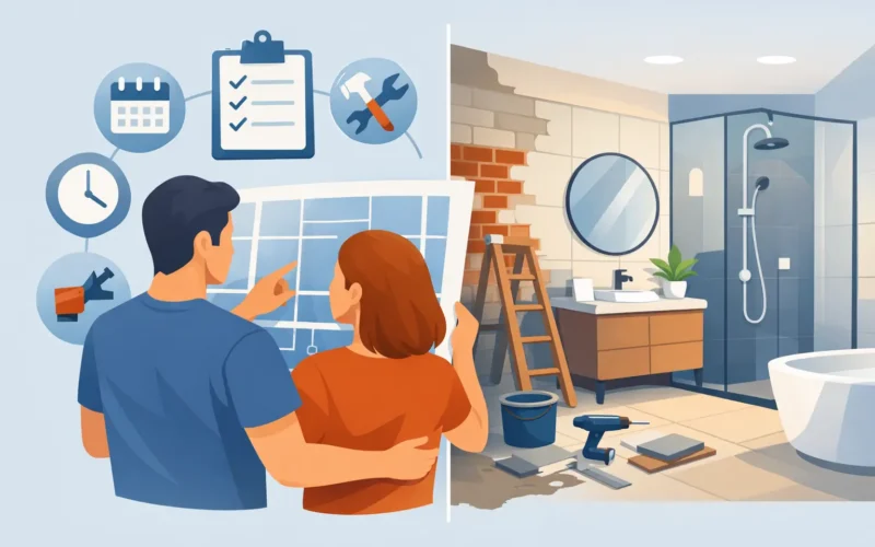 Badkamer renovatie planning maken in 8 stappen