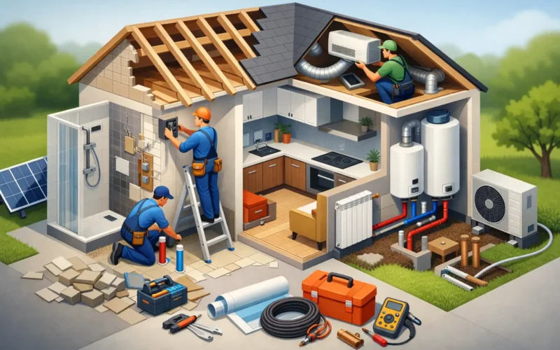 Woningrenovatie met installatiewerk aanpak