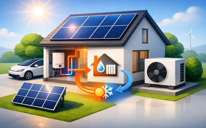 Zonnepanelen combineren met warmtepomp?