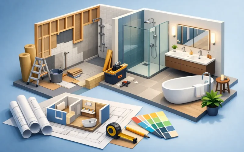 Complete badkamerrenovatie woning regelen