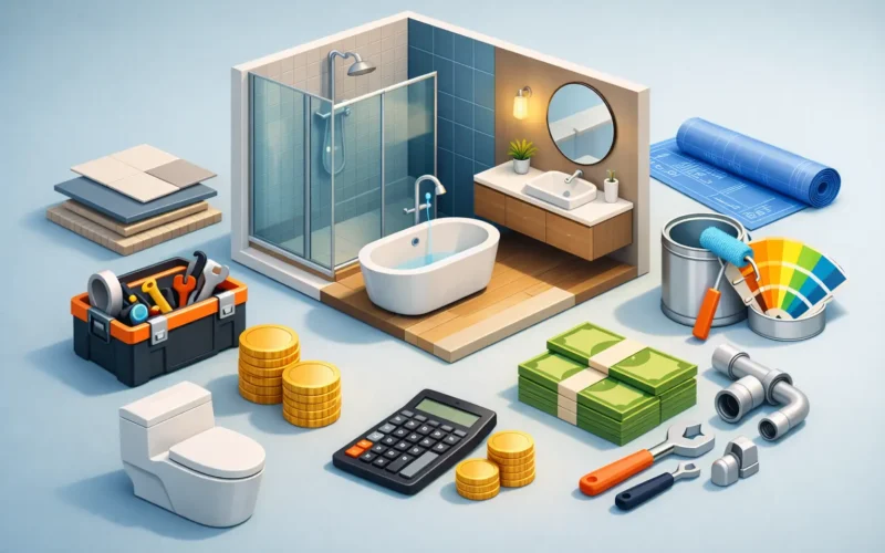 Badkamer renovatie kosten per onderdeel