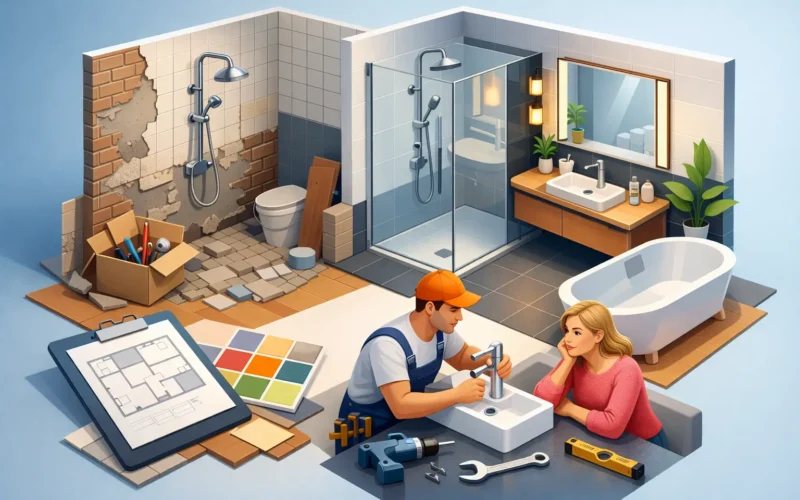 Badkamer renovatie zonder stress, goed geregeld