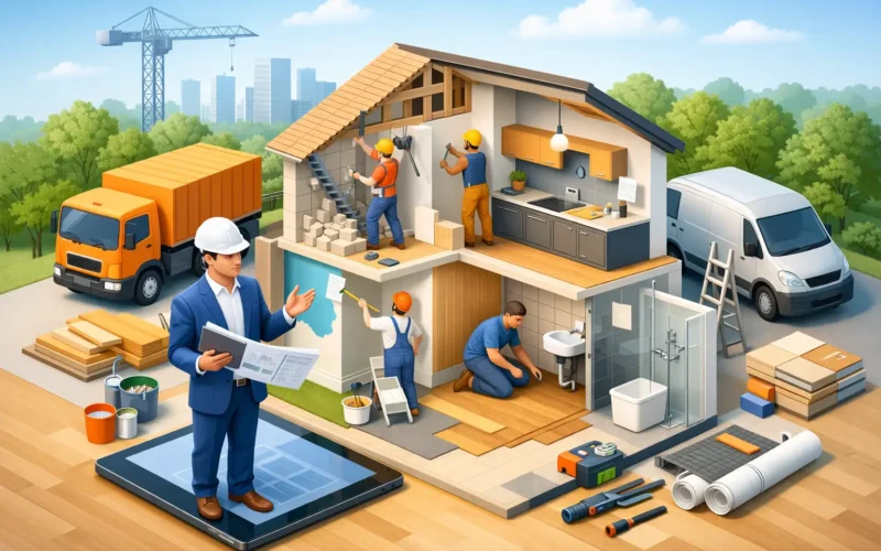 Complete woningrenovatie met één aanspreekpunt