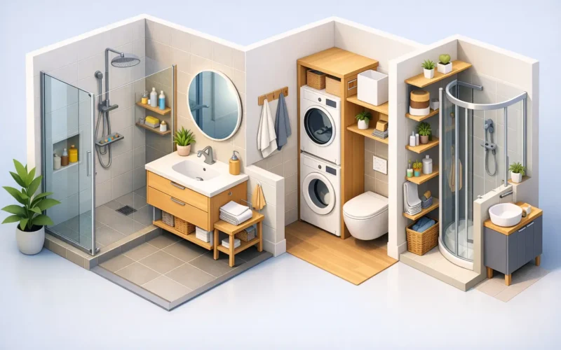 Kleine badkamer ideeën die ruimte maken