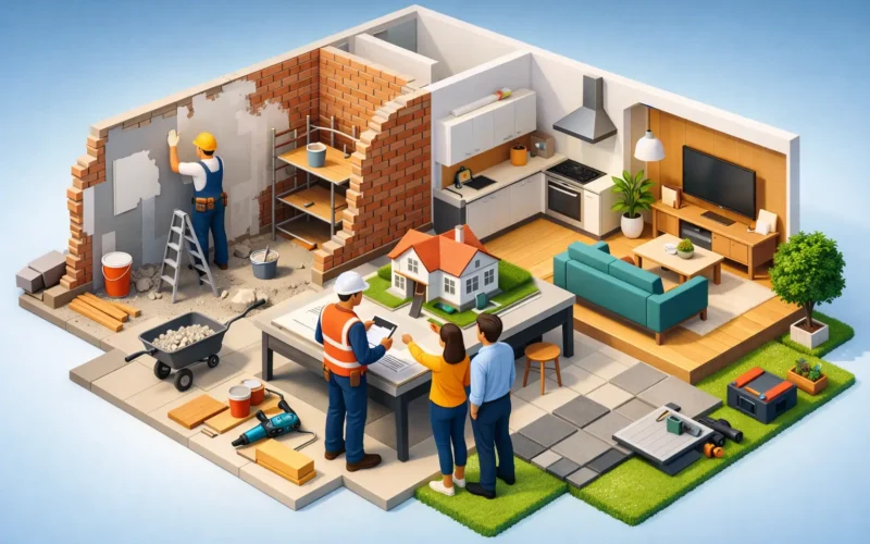 Hoe werkt een totaalrenovatie traject bij je thuis?