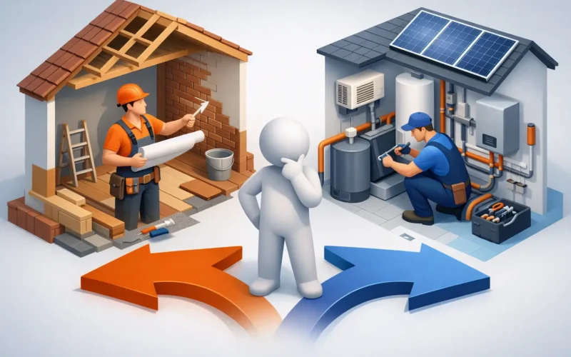 Renovatie aannemer of installateur kiezen?