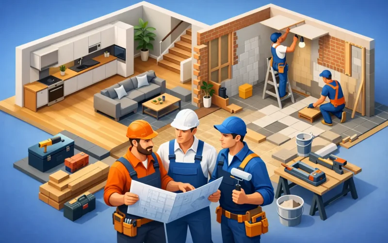 Totaalrenovatie met eigen vakmensen werkt beter